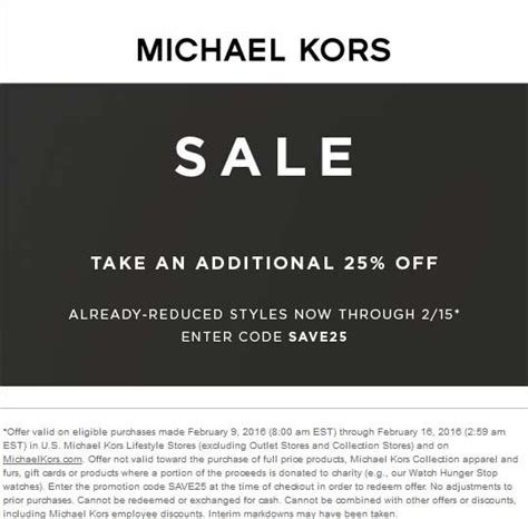 michael kors extra 15 off code|michael kors coupons for women.